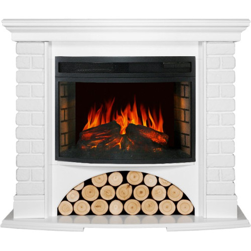 Royal Flame Village - Белый с очагом Dioramic 25 LED FX