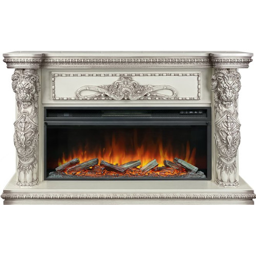 Royal Flame Windsor 42 - Слоновая кость с темной патиной с очагом Vision 42 LOG LED