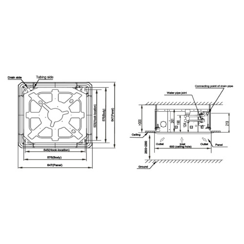 General Climate GCKD-500i кассетный фанкойл
