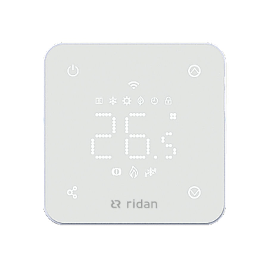 Электронный комнатный термостат RSmart-FW с Wi-Fi подключением 230V, белый, Ридан 088L1142R