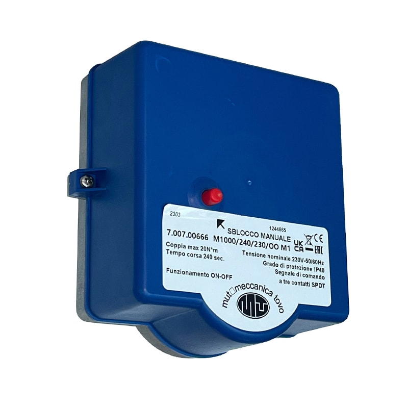 Электропривод поворотный MUT M1000/60/220/00, 3-х точечный, 60 сек., DN 65-125