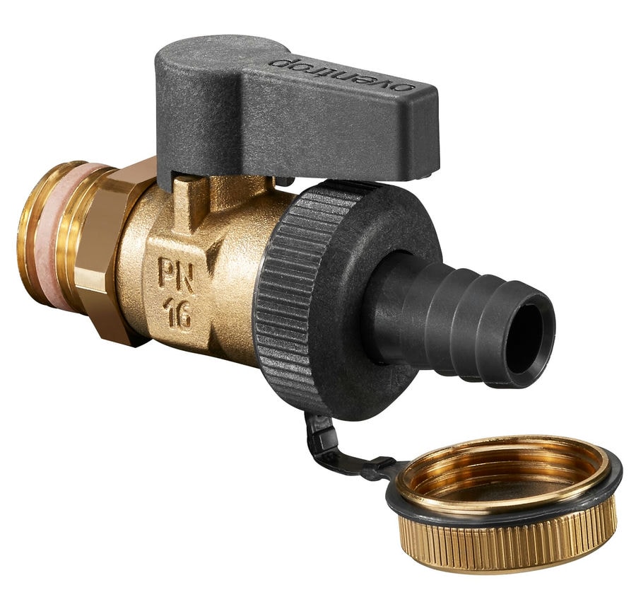 Кран шаровый Oventrop Optiflex KFE DN25 1" со штуцером (арт.1033308)