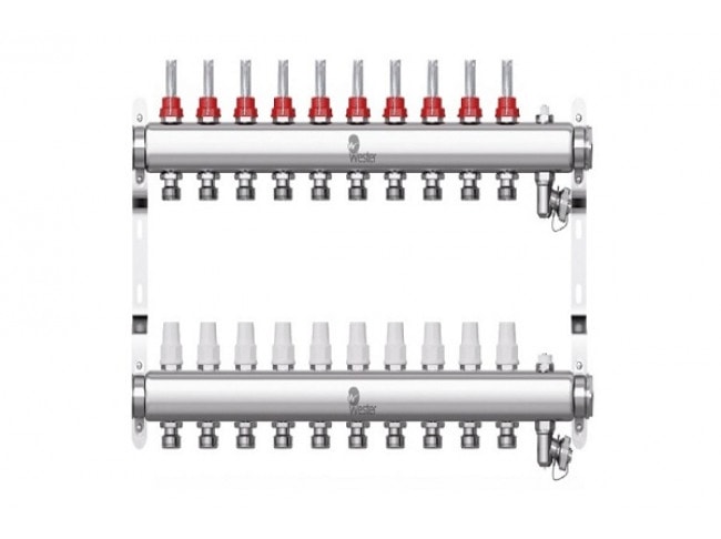 Коллектор с расходомерами Wester W902 1"x3/4" 10 контуров