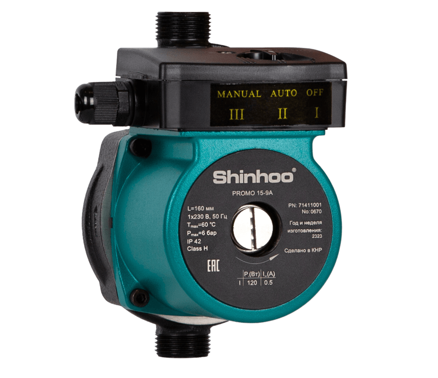 Циркуляционный насос повышающий Shinhoo Promo 15-12A