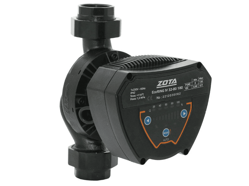 Циркуляционный насос ZOTA EcoRing IV 25-80/180 с гайками