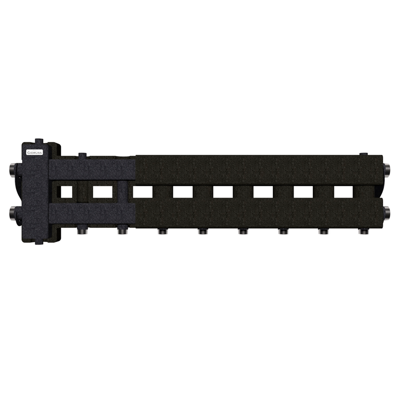 Коллектор Gidruss BM-80-5D EPP до 80 кВт 1 1/4"-1" 4 контура EPP термоизоляция