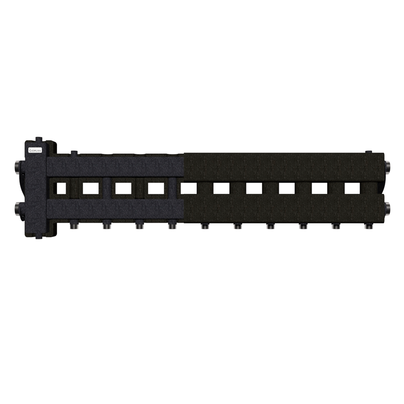 Коллектор Gidruss BM-80-6D EPP до 80 кВт 1 1/4"-1" 5 контуров EPP термоизоляция