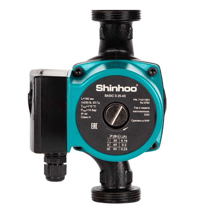 Циркуляционный насос Shinhoo Basic S 25-4S