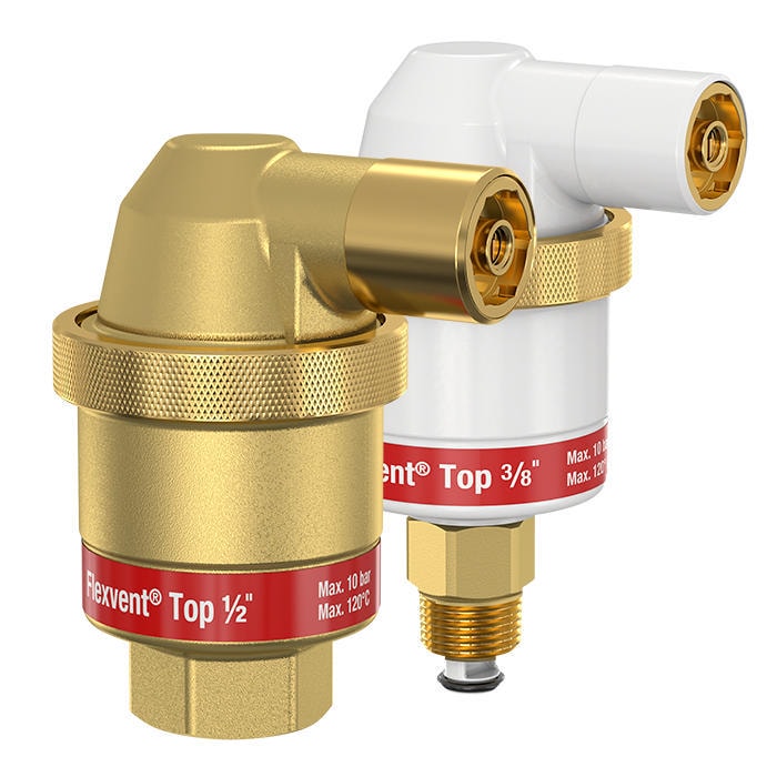 Автоматический поплавковый воздухоотводчик Flamco Flexvent Top 3/8" белый