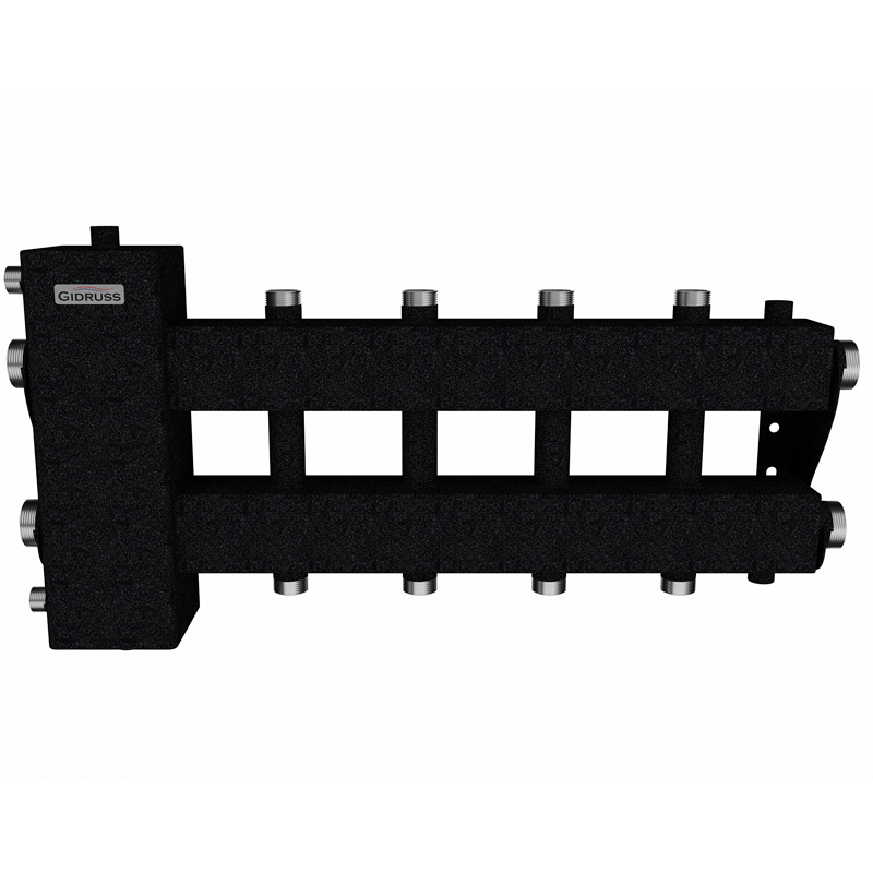 Коллектор Gidruss BM-150-5DU до 150 кВт 1 1/2" 5 контуров