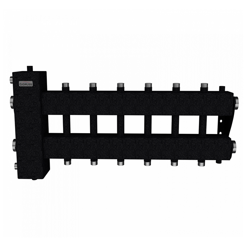 Коллектор Gidruss BM-150-7DU до 150 кВт 1 1/2" 7 контуров