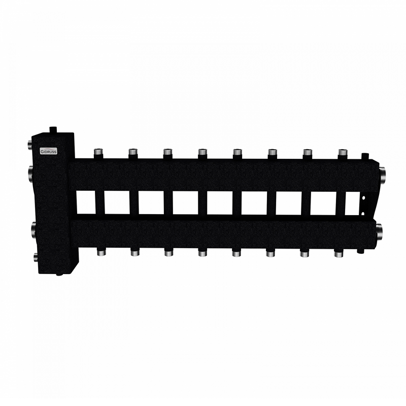 Коллектор Gidruss BM-150-9DU до 150 кВт 1 1/2" 9 контуров