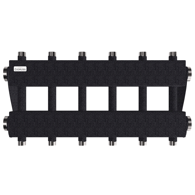 Коллектор модульный Gidruss MK-150-6DUх25 до 150 кВт 1 1/2" 7 контуров