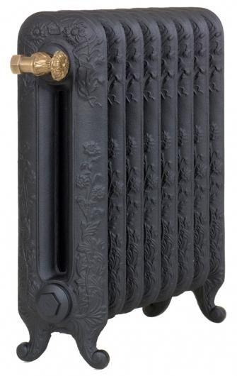 Чугунный радиатор Guratec Diana 590 Mattschwarz (8 секций)