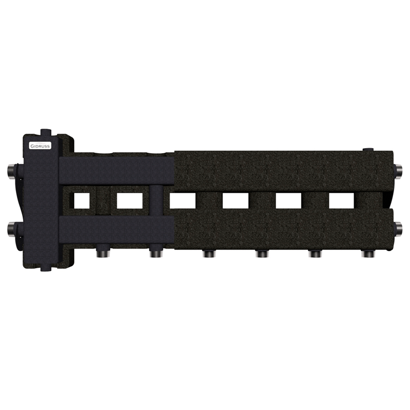 Коллектор Gidruss BM-60-4D EPP до 60 кВт 1" 4 контура EPP термоизоляция