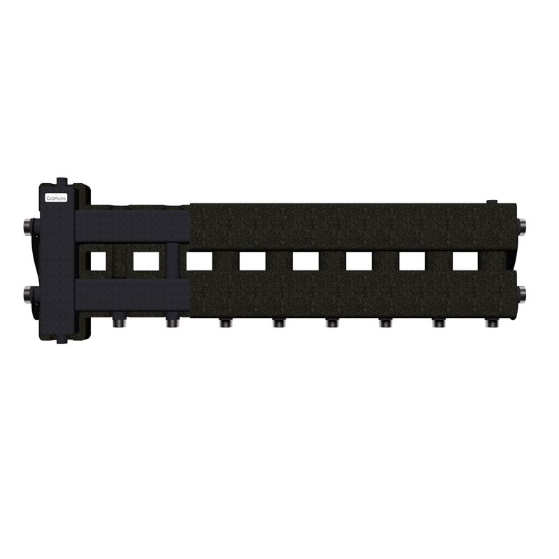 Коллектор Gidruss BM-60-5D EPP до 60 кВт 1" 5 контуров EPP термоизоляция