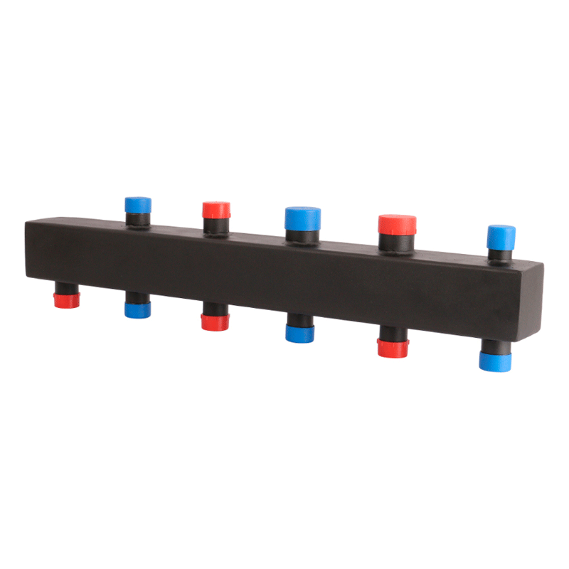 Коллектор Rommer стальной 1x1 1/4" 4 контура