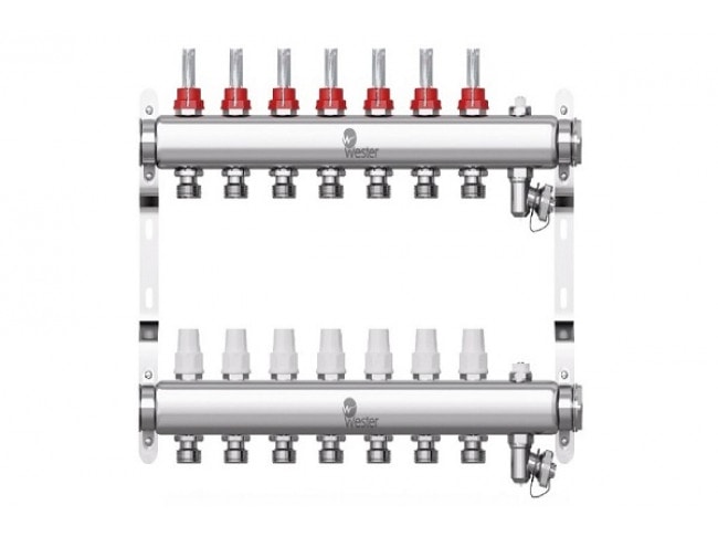 Коллектор с расходомерами Wester W902 1"x3/4" 7 контуров