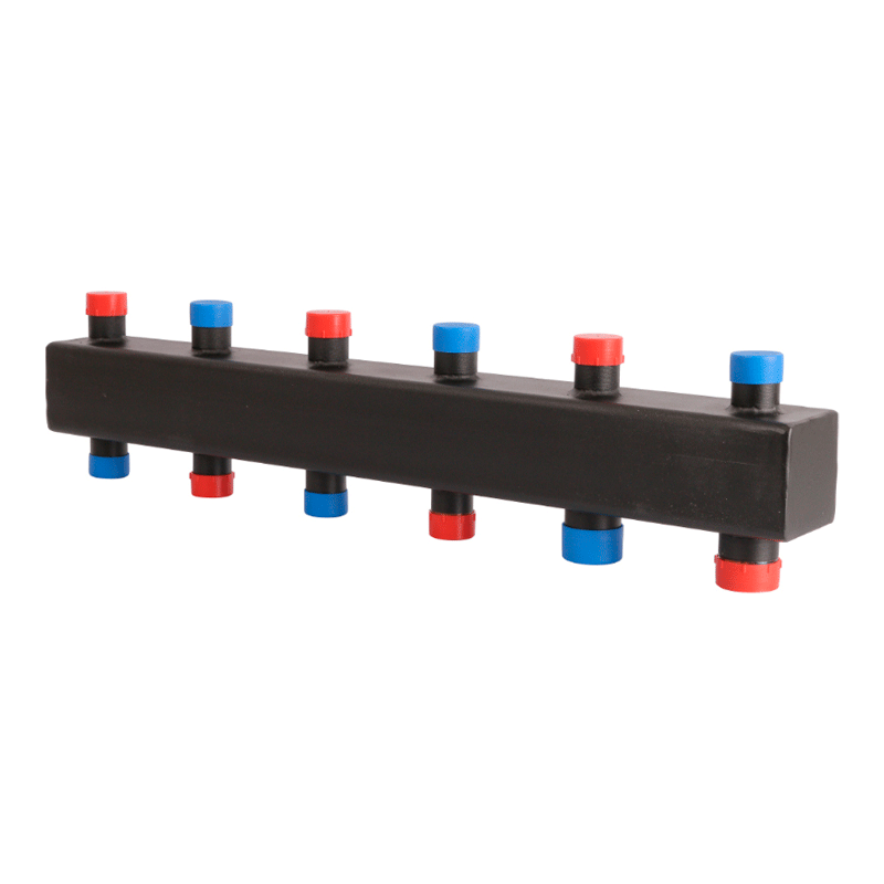 Коллектор Rommer стальной 1x1 1/4" 5 контуров