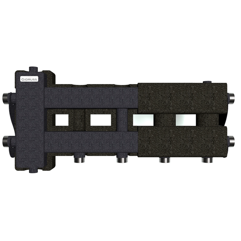 Коллектор Gidruss BM-60-3D EPP до 60 кВт 1" 3 контура EPP термоизоляция