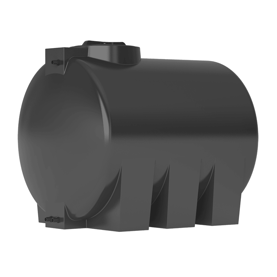 Бак для воды ATH 1500 чёрный горизонтальный Aquatech