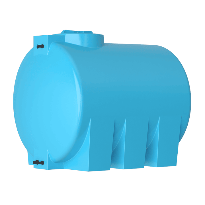 Бак для воды ATH 1500 синий горизонтальный Aquatech