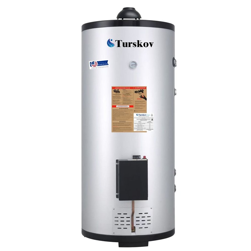 Газовый накопительный водонагреватель Turskov VIC200L с пьезорозжигом