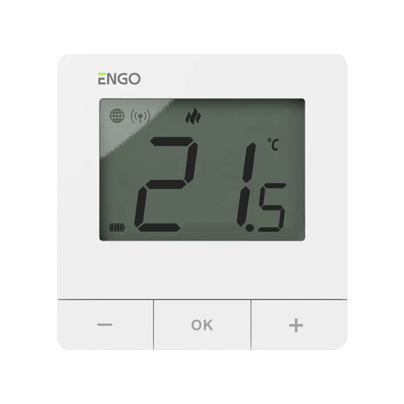 Умный терморегулятор ENGO с модулем Zigbee 868МГц 2xAA белый