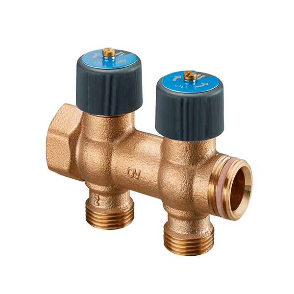 Коллектор Oventrop Multidis для водоснабжения R 3/4"X3/4 2 отвода