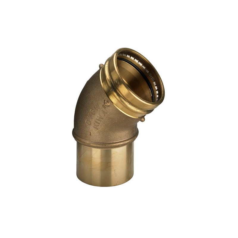 Отвод бронзовый Viega Sanpress XL Н-В c SC-Contur 76.1x45° (арт.353681)