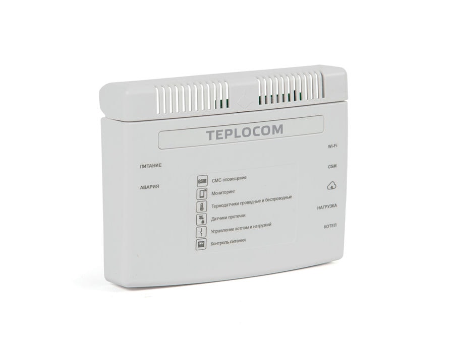 Теплоинформатор TEPLOCOM CLOUD с Wi-Fi, GSM, OpenTherm арт.337