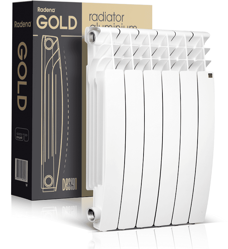 Алюминиевый радиатор Radena R500/100 GL 10 секции