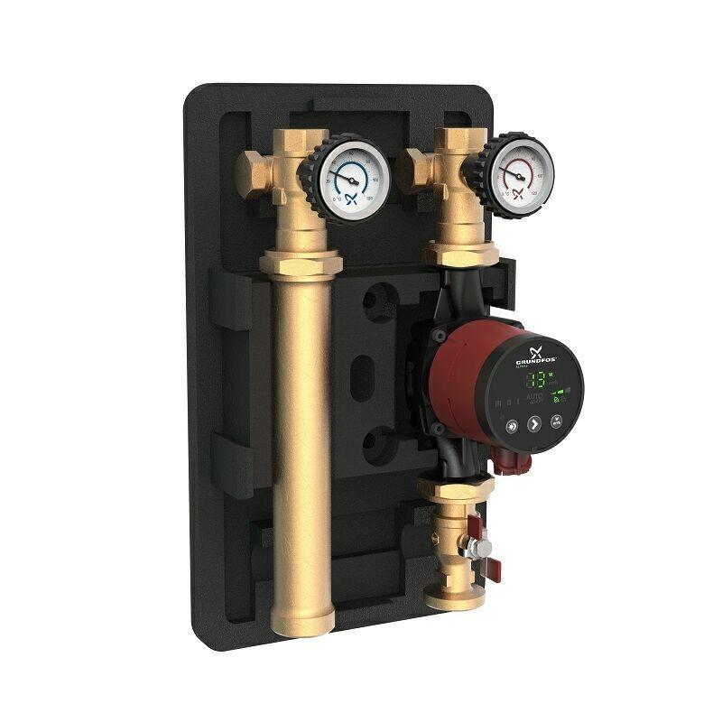 Насосная группа с прямым контуром 1" Grundfos HEATMIX D25 ALPHA2 60