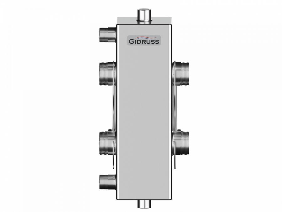 Гидрострелка Gidruss GRSS-100-32 до 100 кВт 1 1/4" нержавеющая сталь