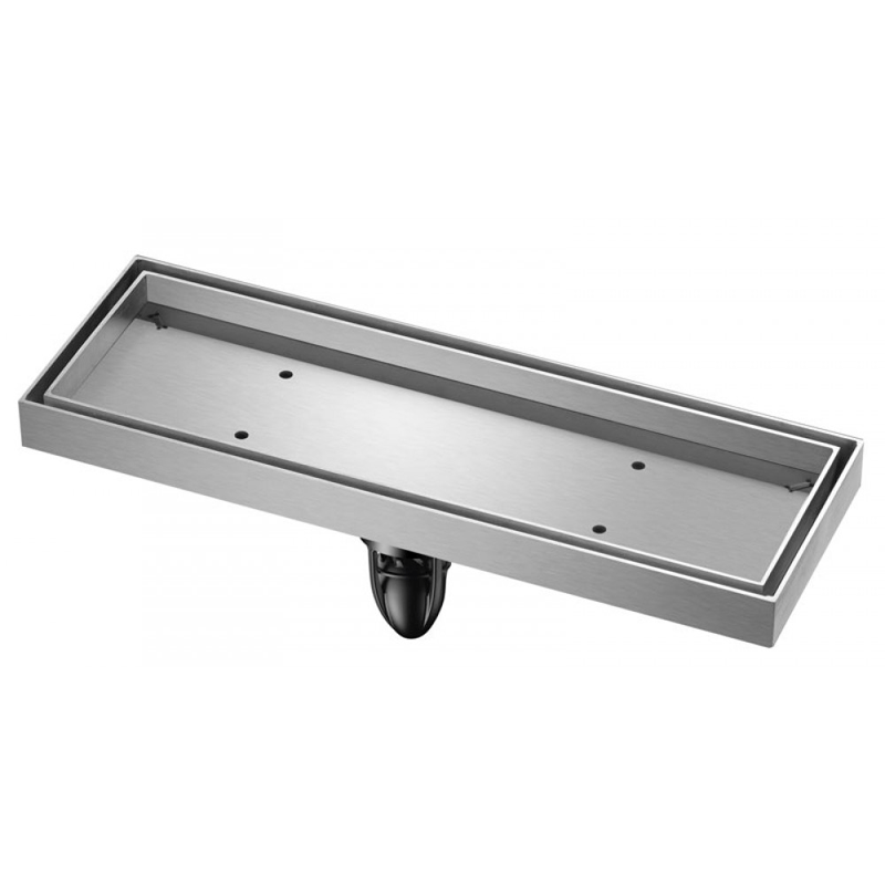Трап сантехнический MAGdrain JYC 300 Q50-B (100*300, магнитный клапан, Нерж., основание под плитку)