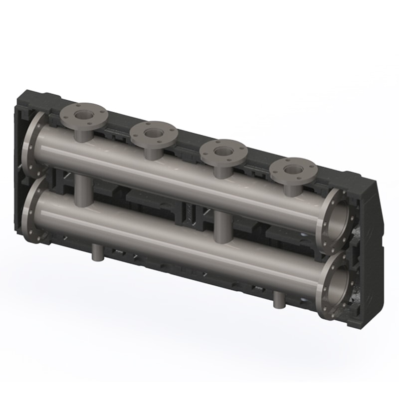 Распределительный коллектор Elsen Powerbox 70 DN150 с отводами DN65 3 контура