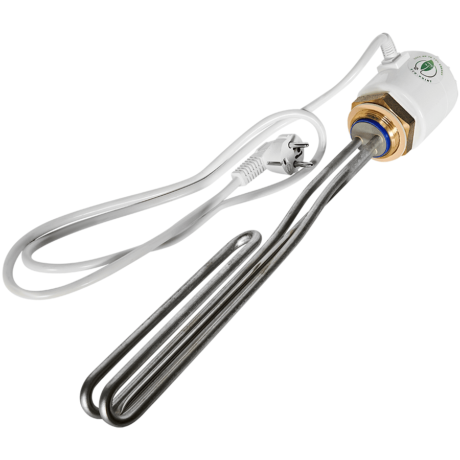 ТЭН Stout 2 kW (1 фаза.) 1 1/2 "+ 2 термостата (основной и аварийный)