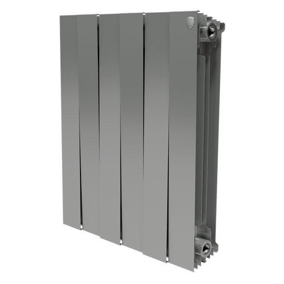 Биметаллический радиатор Royal Thermo PianoForte 500 Silver Satin (8 секций)
