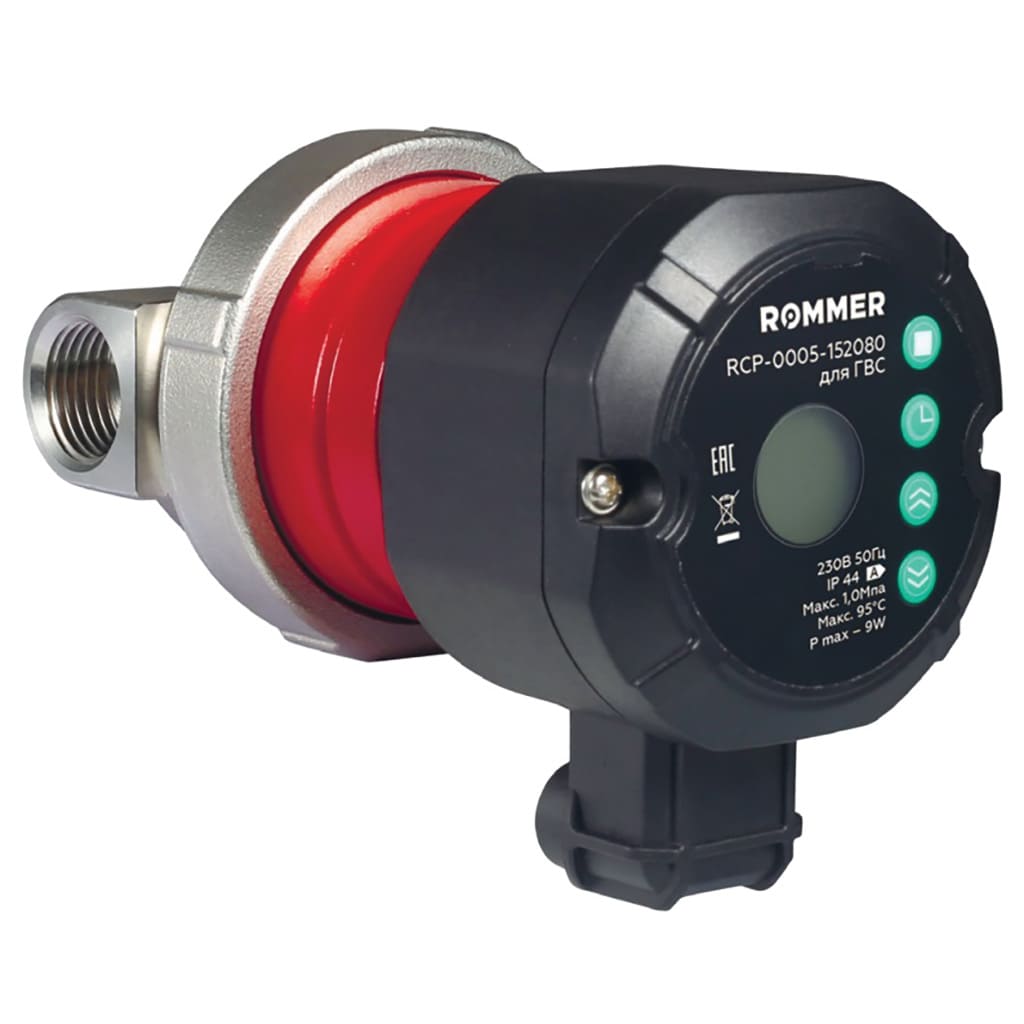 Циркуляционный насос ROMMER PROFI для ГВС с таймером RCP-0005-152080