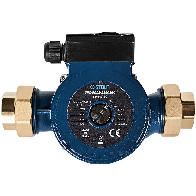 Циркуляционный насос Stout 32-80/180 с латунными гайками G2 x Rp 1 1/4