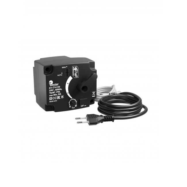 Контроллер сервопривод с датчиком температуры Wester S11 CT-K 230VAC 5Nm 230 VAC 50 / 60 Hz 75s/90° 5 Nm
