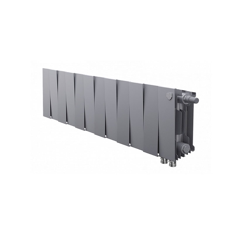 Биметаллический радиатор Royal Thermo PianoForte 200 VDR Silver Satin (18 секций)