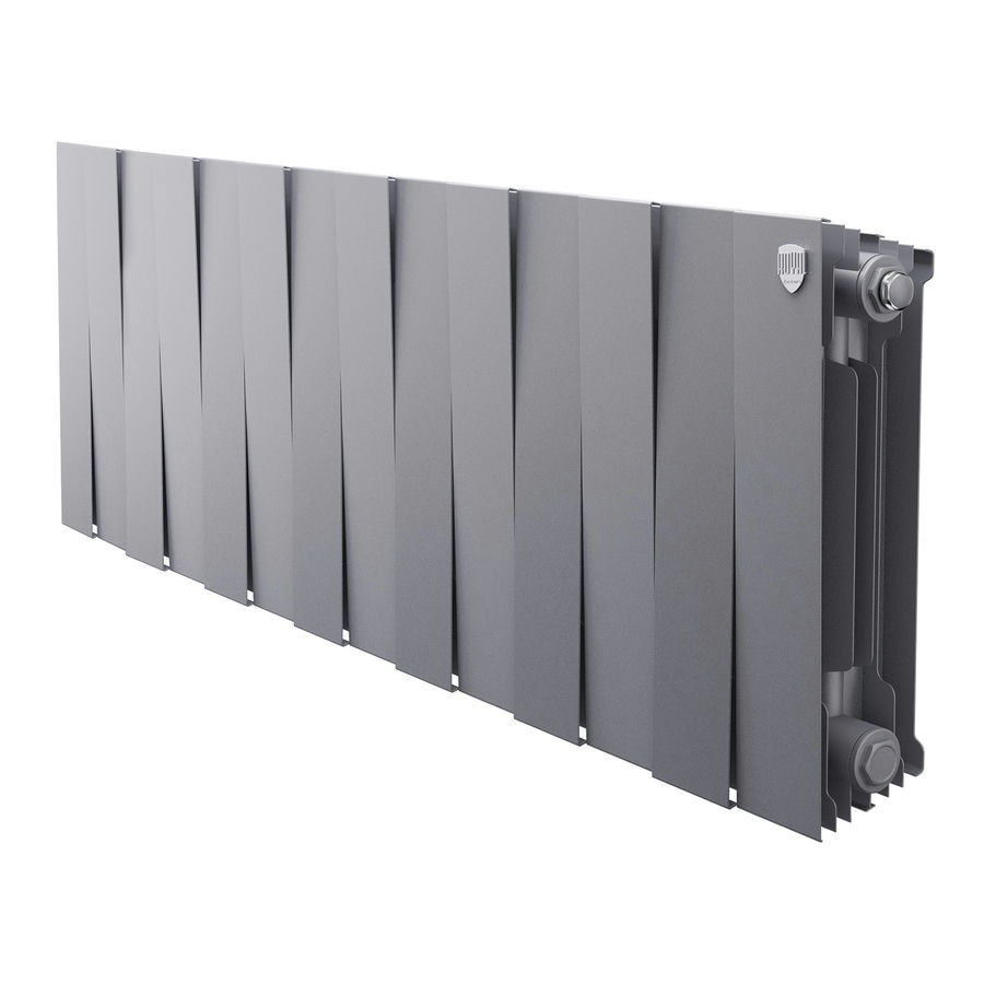 Биметаллический радиатор Royal Thermo PianoForte 300 Silver Satin (14 секций)