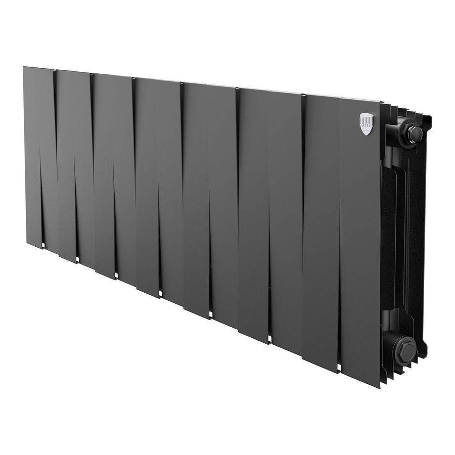 Биметаллический радиатор Royal Thermo PianoForte 300 Noir Sable (14 секций)
