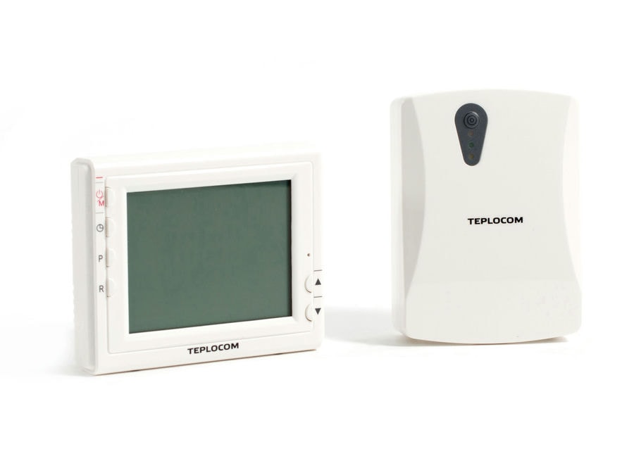 Беспроводной программируемый комнатный термостат TEPLOCOM TS-Prog-2AA/3A-RF арт.915