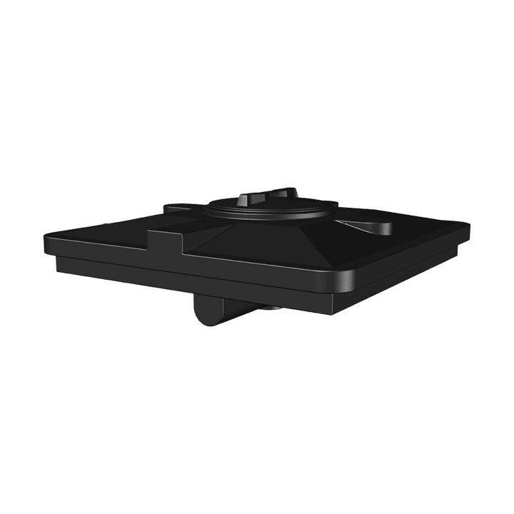 Бак для душа 120 литров черный Aquatech (950х950х305)