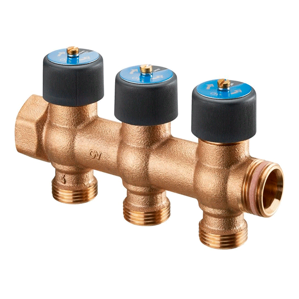 Коллектор Oventrop Multidis для водоснабжения R 3/4"X3/4 3 отвода
