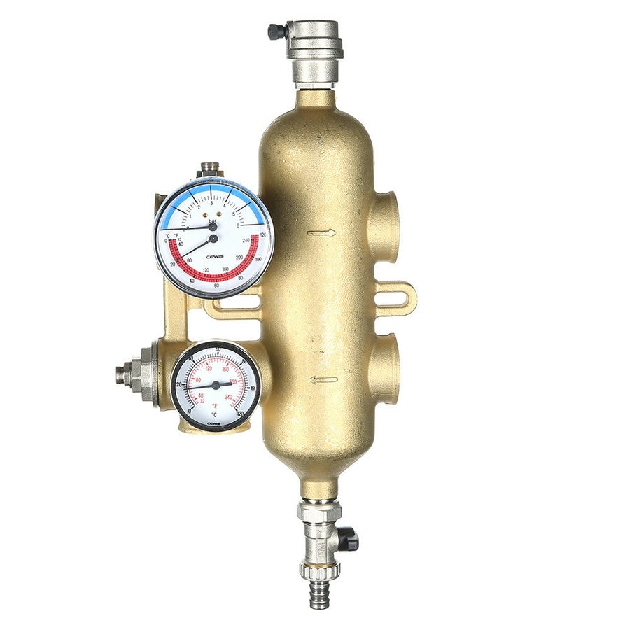 Гидравлическая стрелка из нержавейки Valtec 104 кВт 1 1/4" VT.VAR00.G.07