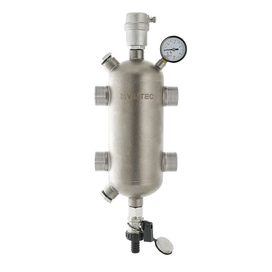 Гидравлическая стрелка из нержавейки Valtec 200 кВт 1 1/4" VT.VAR05.SS.06