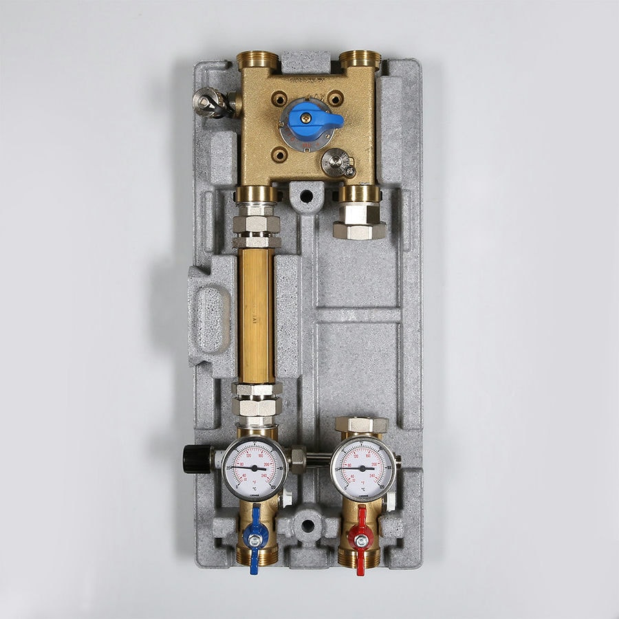 Насосный модуль-группа с четырехходовым краном и байпасом Valtec арт. VT.VAR21.G.07